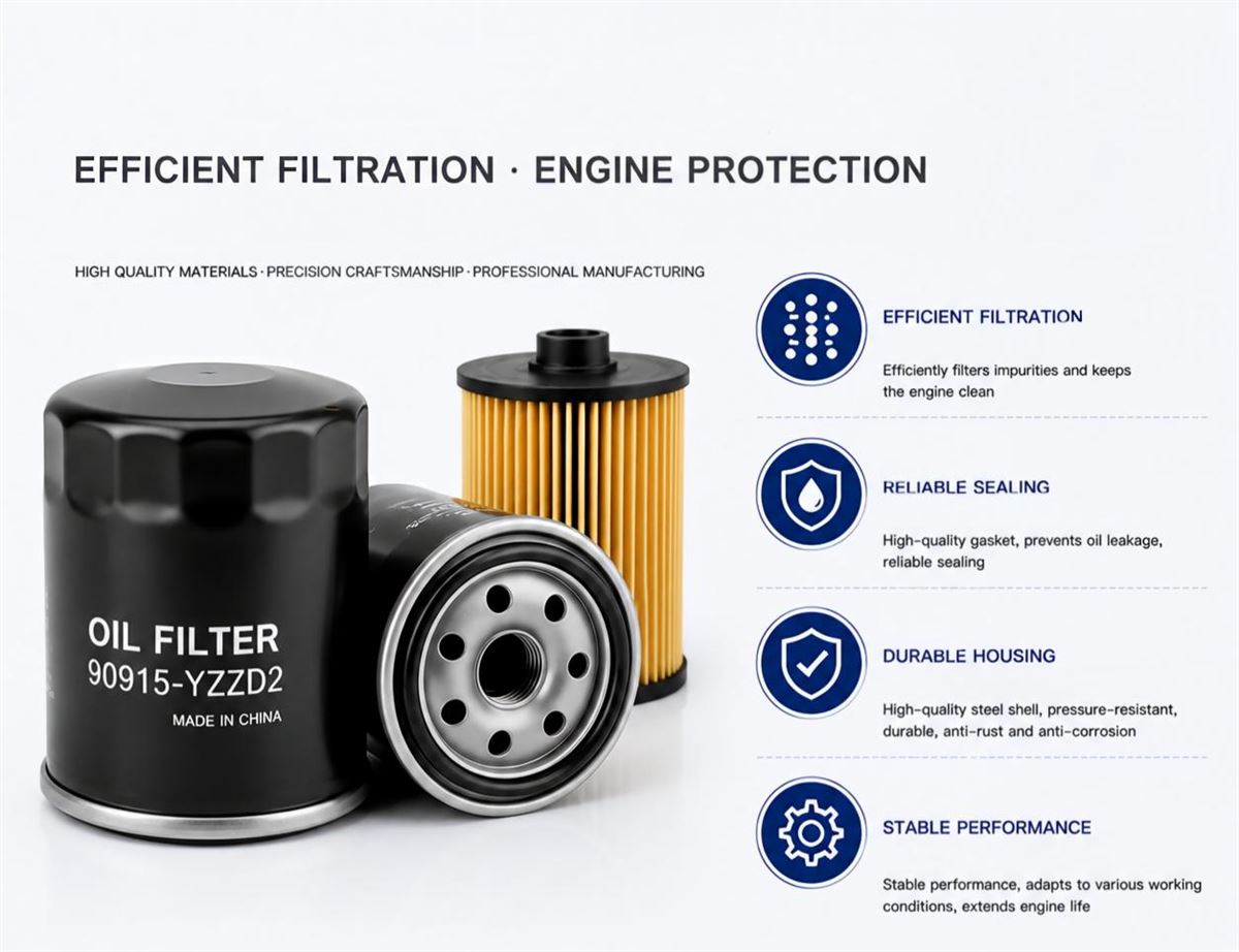 Spin-on engine oil filter Toyota 90915-YZZN1